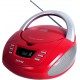 Denver Electronics TCU-211RED reproductor de CD Reproductor de CD portátil Rojo, Plata